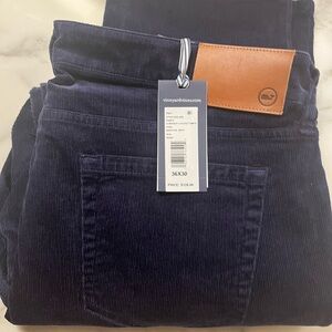 Vineyard Vines Men's Navy Corduroy Pants
